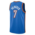 OC.Thunder #7 Chet Holmgren Unisex 2022  Draft First Round Pick Player Swingman Jersey Icon Edition Blue Stitched American Basketball Jersey