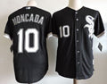 Custom Fan-Made Moncada Chicago White Sox #10 Black Baseball Jersey