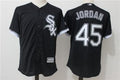 Custom Fan-Made Michael Jordan Chicago White Sox #45 Black Baseball Jersey