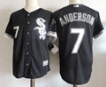 Custom Fan-Made Anderson Chicago White Sox #7 Black Baseball Jersey