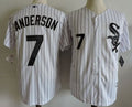 Custom Fan-Made Anderson Chicago White Sox #7 White Baseball Jersey