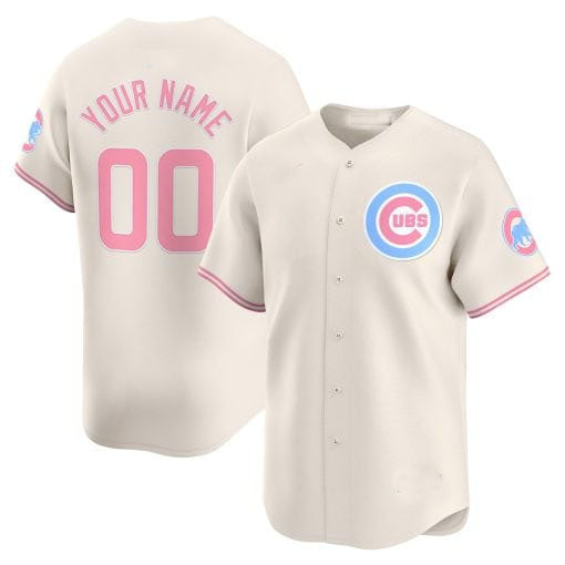 Custom pink baseball jersey back view | GameDay Jerseys