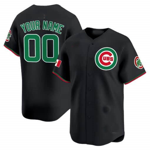 Custom C.Cubs Mexico Vapor Premier Limited V3篓C Stitched Baseball Jerseys