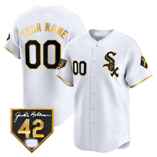 Custom white baseball jersey detail | GameDay Jerseys