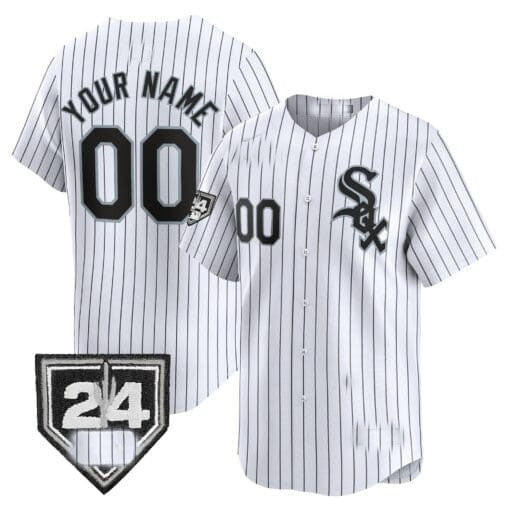 Custom white baseball jersey full view | GameDay Jerseys
