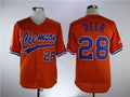 Custom Fan-Made Seth Beer Clemson Tigers #28 Orange Baseball Jersey