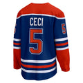 E.Oilers #5 Cody Ceci Fanatics Branded Home Breakaway Player Jersey  Royal Stitched American Hockey Jerseys
