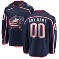 Custom Blue CBJ Hockey Shirt Top