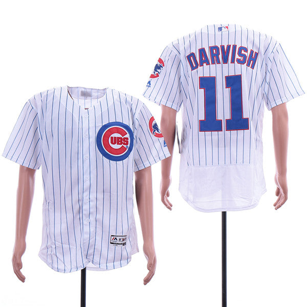 Custom Fan-Made Yu Darvish Chicago Cubs #11 White Baseball Jersey