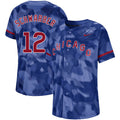 Custom Fan-Made Kyle Schwarber Camo Chicago Cubs #12 Baseball Jersey