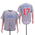 Custom Fan-Made Kris Bryant Chicago Cubs #17 Grey Baseball Jersey