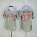 Custom Fan-Made Kris Bryant Chicago Cubs #17 Grey Baseball Jersey