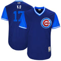 Custom Fan-Made Kris Bryant KB Chicago Cubs #17 Navy 2017 Baseball Jersey