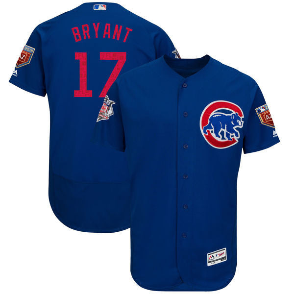 Custom Fan-Made Kris Bryant Spring Training Chicago Cubs #17 2018 Baseball Jersey