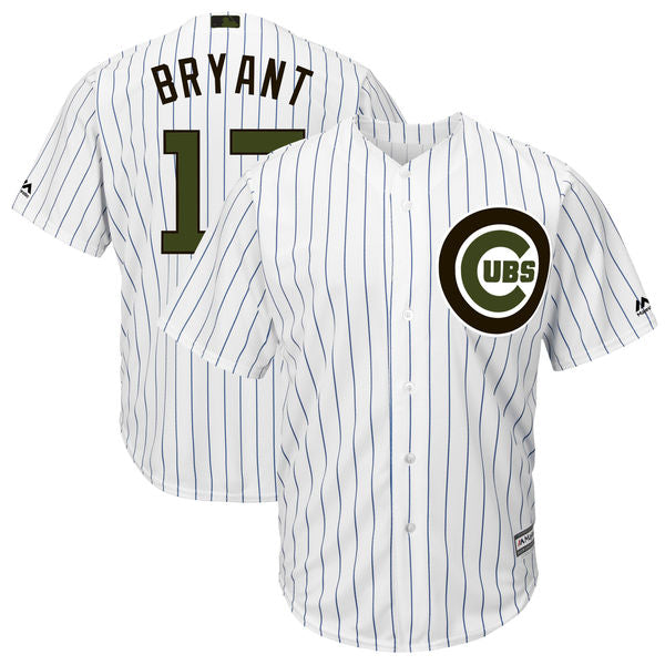 Custom Fan-Made Kris Bryant Chicago Cubs #17 White 2018 Baseball Jersey