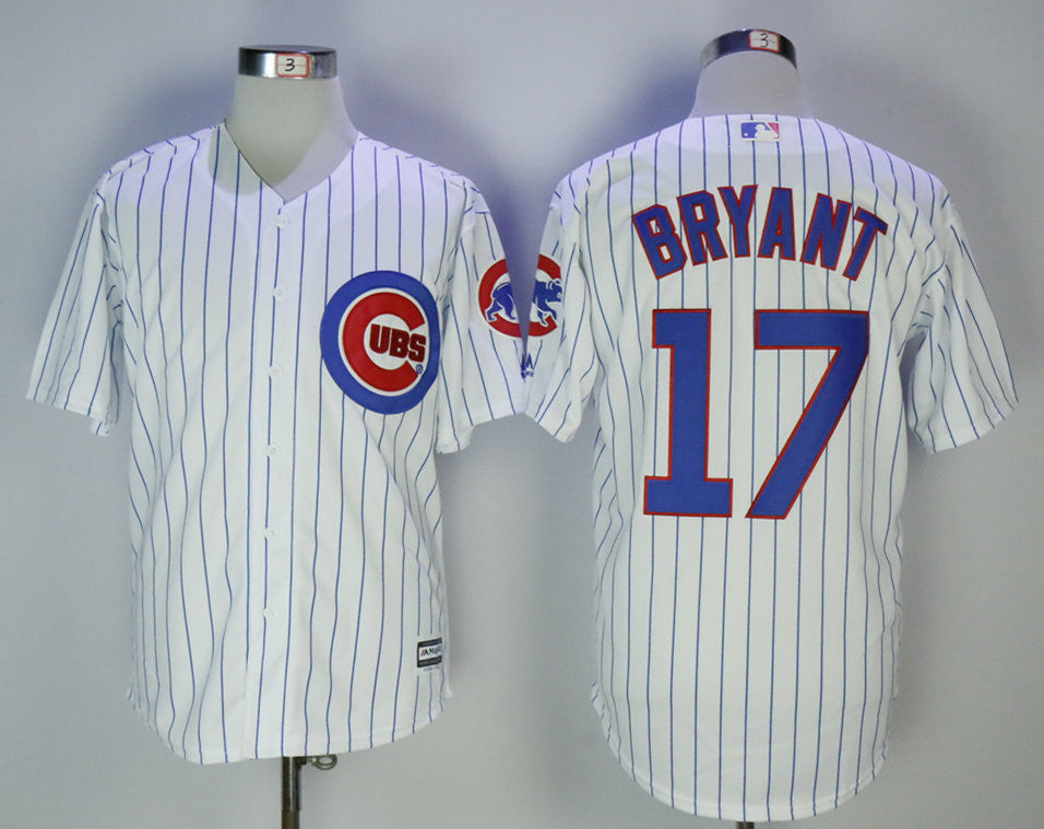 Custom Fan-Made Kris Bryant Chicago Cubs #17 White Baseball Jersey