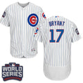 Custom Fan-Made Kris Bryant Bound Chicago Cubs #17 White 2016 Baseball Jersey