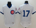Custom Fan-Made Kris Bryant Cooperstown Chicago Cubs #17 White Baseball Jersey