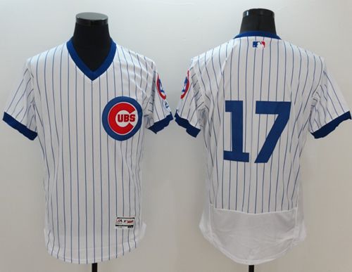 Custom Fan-Made Kris Bryant Cooperstown Chicago Cubs #17 White Baseball Jersey