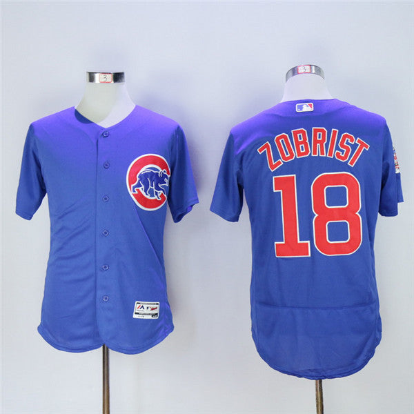 Custom Fan-Made Ben Zobrist Chicago Cubs #18 Baseball Jersey