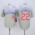 Custom Fan-Made Jason Heyward Chicago Cubs #22 Grey Baseball Jersey