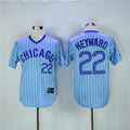 Custom Fan-Made Jason Heyward Chicago Cubs #22 Blue Throwback Baseball Jersey
