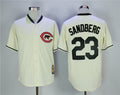 Custom Fan-Made Ryne Sandberg Chicago Cubs #23 Throwback Baseball Jersey