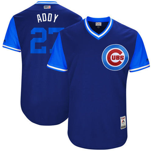 Custom Fan-Made Addison Russell Addy Chicago Cubs #27 2017 Baseball Jersey