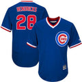 Custom Fan-Made Kyle Hendricks Cooperstown Chicago Cubs #28 Blue Baseball Jersey