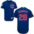 Custom Fan-Made Kyle Hendricks Chicago Cubs #28 Blue Baseball Jersey