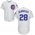 Custom Fan-Made Kyle Hendricks Chicago Cubs #28 White Baseball Jersey