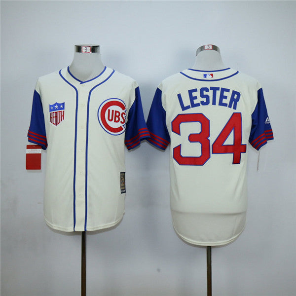 Custom Fan-Made Jon Lester Chicago Cubs #34 Baseball Jersey