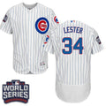 Custom Fan-Made Jon Lester Bound Chicago Cubs #34 White 2016 Baseball Jersey