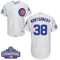 Custom Fan-Made Mike Montgomery Chicago Cubs #38 White 2016 Baseball Jersey