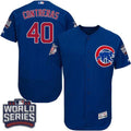 Custom Fan-Made Willson Contreras Bound Chicago Cubs #40 Blue 2016 Baseball Jersey