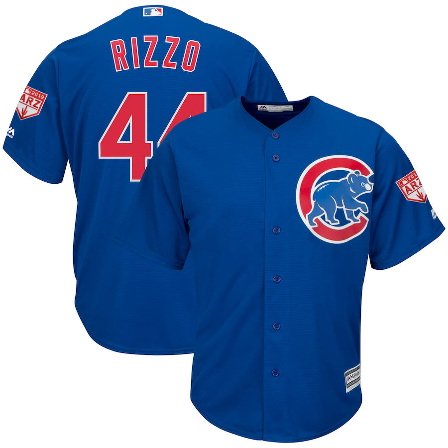 Custom Fan-Made Anthony Rizzo Spring Training Chicago Cubs #44 2019 Baseball Jersey