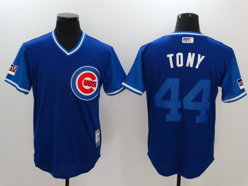 Custom Fan-Made Anthony Rizzo Tony Chicago Cubs #44 2018 Baseball Jersey