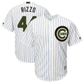 Custom Fan-Made Anthony Rizzo Chicago Cubs #44 White 2018 Baseball Jersey