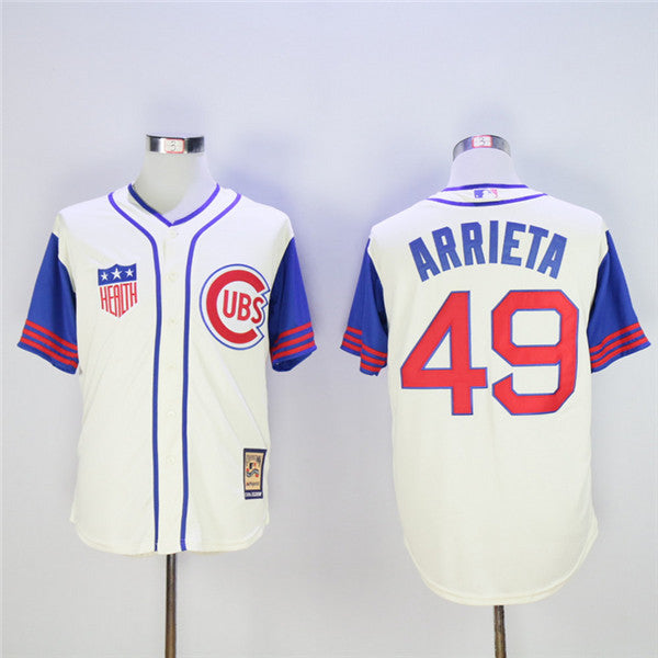 Custom Fan-Made Jake Arrieta Chicago Cubs #49 Baseball Jersey
