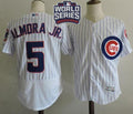 Custom Fan-Made Albert Almora Jr Bound Chicago Cubs #5 White 2016 Baseball Jersey