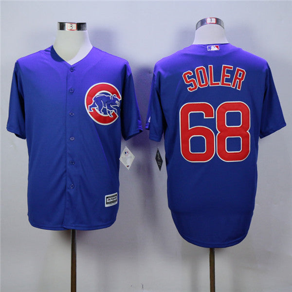 Custom Fan-Made Jorge Soler Chicago Cubs #68 Baseball Jersey