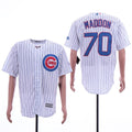 Custom Fan-Made Joe Maddon Chicago Cubs #70 White Baseball Jersey