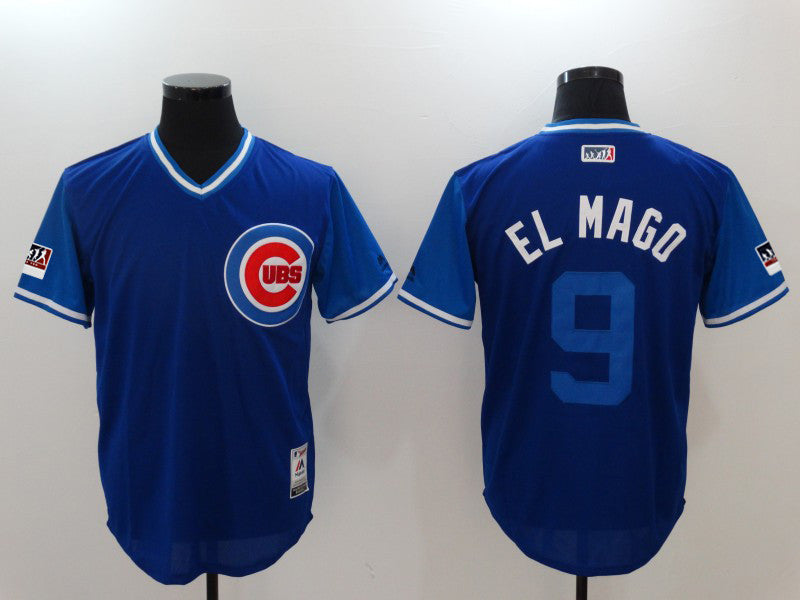 Custom Fan-Made Javier Baez El Mago Chicago Cubs #9 2018 Baseball Jersey