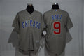 Custom Fan-Made Javier Baez Chicago Cubs #9 Grey Baseball Jersey