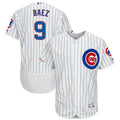 Custom Fan-Made Javier Baez Chicago Cubs #9 White Baseball Jersey