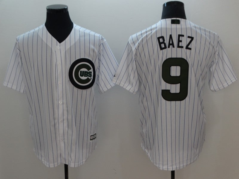 Custom Fan-Made Javier Baez Chicago Cubs #9 White 2018 Baseball Jersey