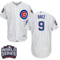 Custom Fan-Made Javier Baez Bound Chicago Cubs #9 White 2016 Baseball Jersey