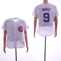 Custom Fan-Made Javiers Baez Chicago Cubs #9 White Baseball Jersey