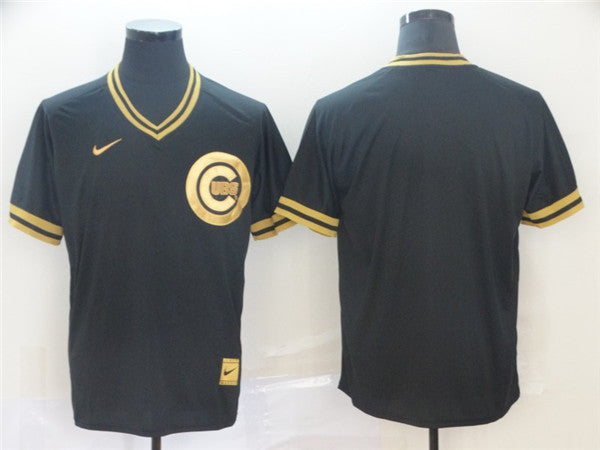 Custom Fan-Made Black Chicago Cubs Baseball Jersey Chicago Cubs Black Baseball Jersey