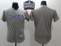 Custom Fan-Made Bound Grey 2016 Chicago Cubs Baseball Jersey Chicago Cubs Grey 2016 Baseball Jersey